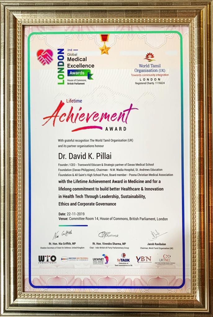 Dr. David K Pillai